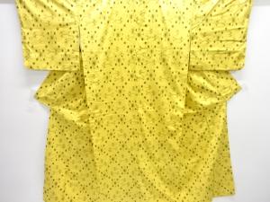 絣柄織り出し手織り紬着物